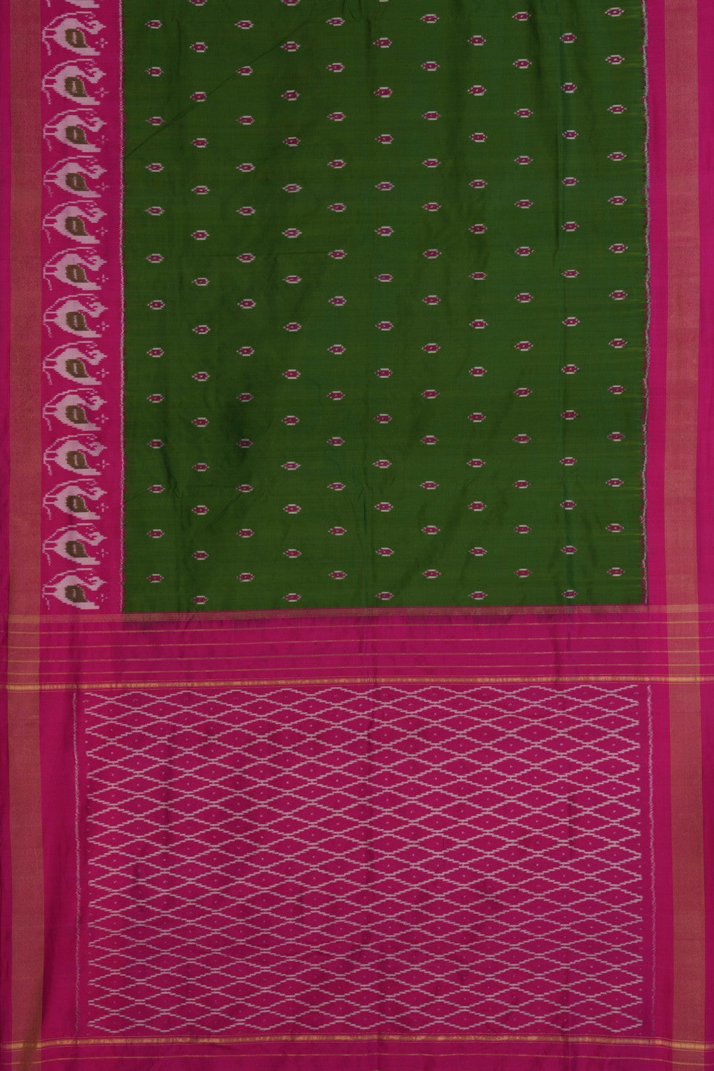 Image of Pochampally Ikat Silk Saree